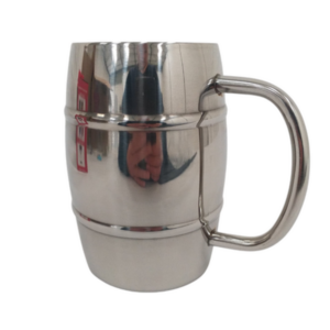 LK's Beer Mug - 400ml - Double Wall - Stainless Steel