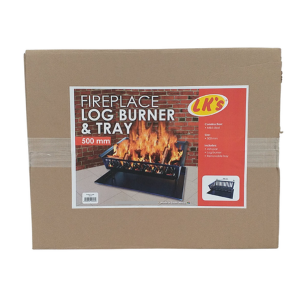LK's Fireplace Log Burner & Tray - 500mm - Image 4
