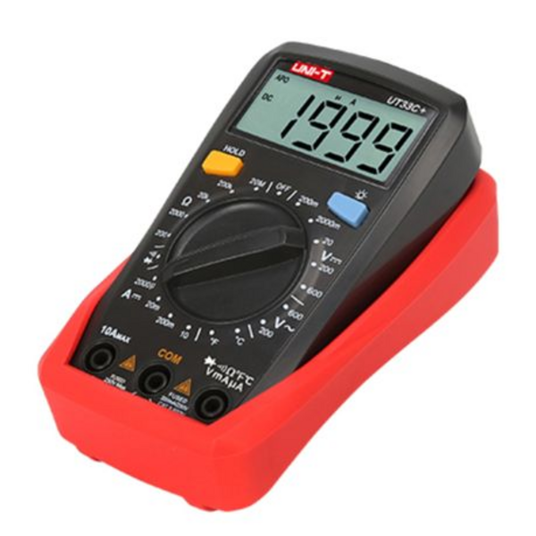 UNI-T UT33C+ Palm Size Digital Multimeter - with Temperature Measurement - Image 2