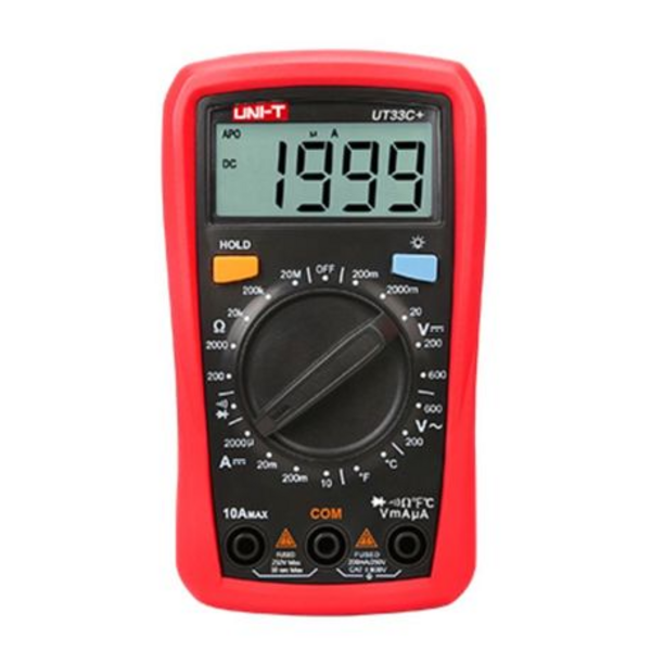 UNI-T UT33C+ Palm Size Digital Multimeter - with Temperature Measurement